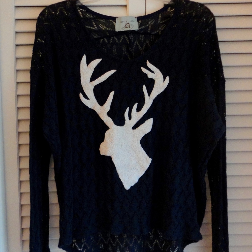 Judith March Anthropologie Cotton Sweater M/L